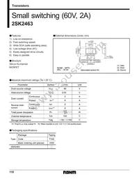 2SK2463T100 Datasheet Cover