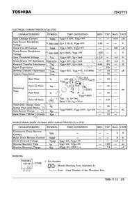 2SK2719(F) Datasheet Page 2