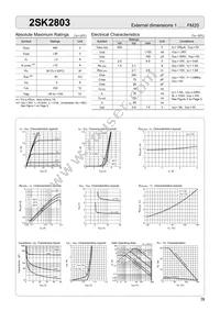 2SK2803 Datasheet Cover