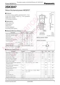 2SK3047 Datasheet Cover