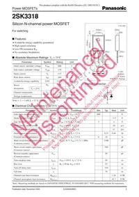 2SK3318 Datasheet Cover