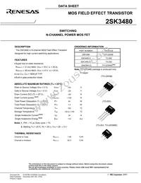 2SK3480-AZ Datasheet Page 3