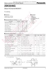 2SK3546G0L Datasheet Cover