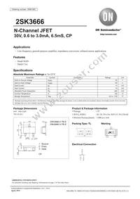 2SK3666-2-TB-E Datasheet Cover