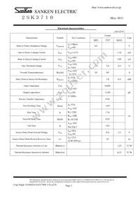 2SK3710 Datasheet Page 2