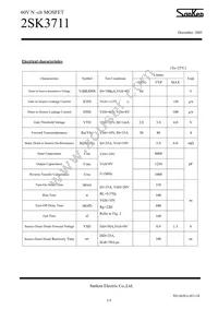 2SK3711 Datasheet Page 2