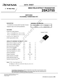 2SK3755-AZ Datasheet Page 3