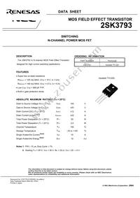 2SK3793-AZ Datasheet Page 3