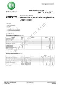 2SK3821-E Datasheet Cover