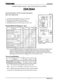 2SK3844(Q) Datasheet Cover