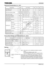 2SK3844(Q) Datasheet Page 2