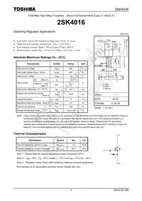 2SK4016(Q) Datasheet Cover