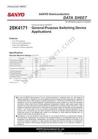 2SK4171 Datasheet Cover