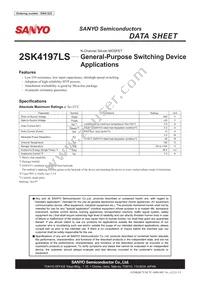 2SK4197LS Datasheet Cover