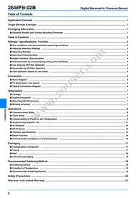 2SMPB-02B Datasheet Page 2