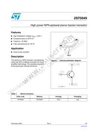 2ST5949 Datasheet Cover