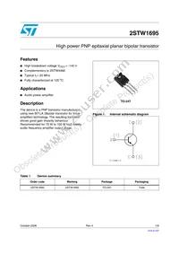 2STW1695 Datasheet Cover