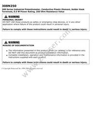 308N250 Datasheet Page 3