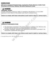 308N250K Datasheet Page 3