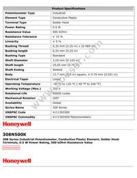 308N500K Datasheet Page 2