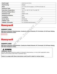 308NPC100K Datasheet Page 2