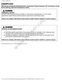 308NPC250 Datasheet Page 3