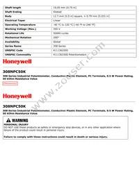 308NPC50K Datasheet Page 2