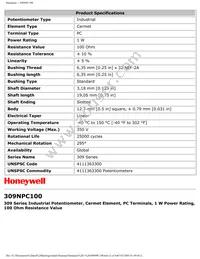 309NPC100 Datasheet Page 2