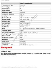 309NPC250 Datasheet Page 2