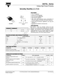 30CTQ040 Datasheet Cover