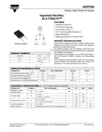 30EPH06 Datasheet Cover