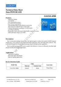 31-01/T4C-4PRB Datasheet Cover