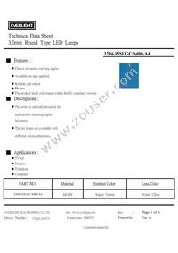 3294-15SUGC/S400-A4 Datasheet Cover