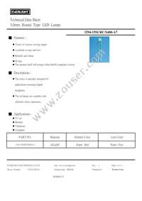 3294-15SURC/S400-A7 Datasheet Cover