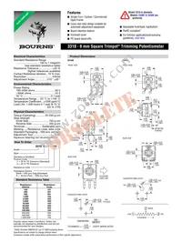 3318K-1-502 Datasheet Cover