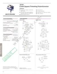 3318S-1-504A Datasheet Cover