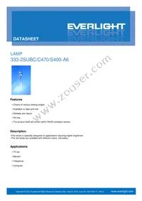 333-2SUBC/C470/S400-A6 Datasheet Cover