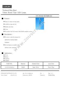 333-2SUGC/H3/S400-A4 Datasheet Cover