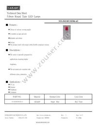 333-2SURT/S530-A3 Datasheet Cover