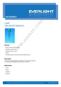 333-2SYGT/S530-E2 Datasheet Cover