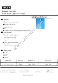 333-2UYC/H3/S530-A3 Datasheet Cover