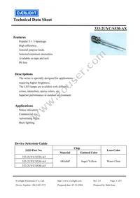 333-2UYC/S530-A4 Datasheet Cover