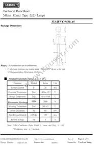 333-2UYC/S530-A5 Datasheet Page 2