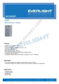 334-15/T2C1-1WYA Datasheet Cover