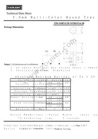 339-1SRVGW/S150/F14-20 Datasheet Page 2