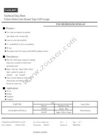 339-3SURSYGW/S530-A3 Datasheet Cover