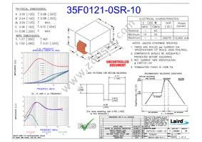 35F0121-0SR-10 Datasheet Cover