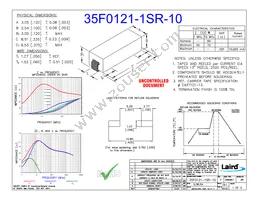 35F0121-1SR-10 Datasheet Cover