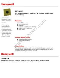 363M1K Datasheet Cover