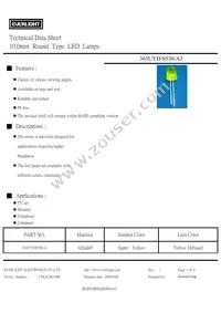 363UYD/S530-A3 Datasheet Cover